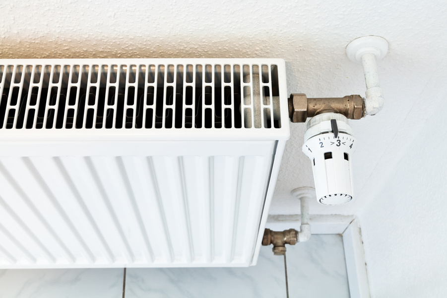 white home heat radiator